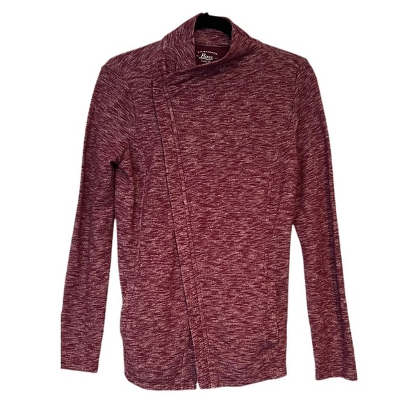 G.H. Bass & Co. Knit Zip Cardigan - Cherry - Small - Picture 4 of 8